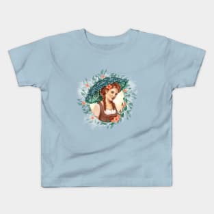 Girl with Umbrella Kids T-Shirt